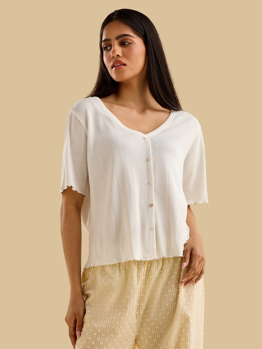 Dobby Textured Cotton Pyjama Set