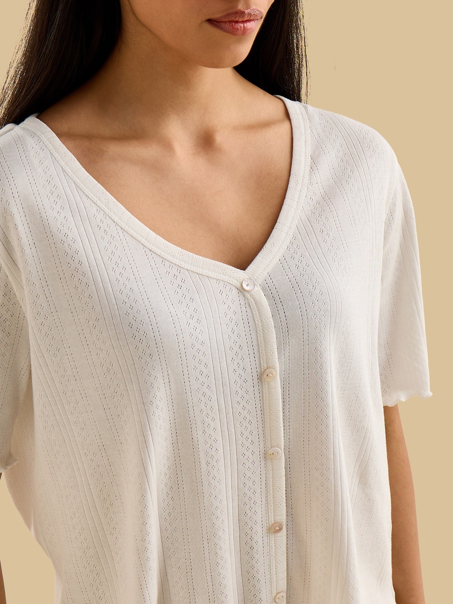 Dobby Textured Cotton Pyjama Set