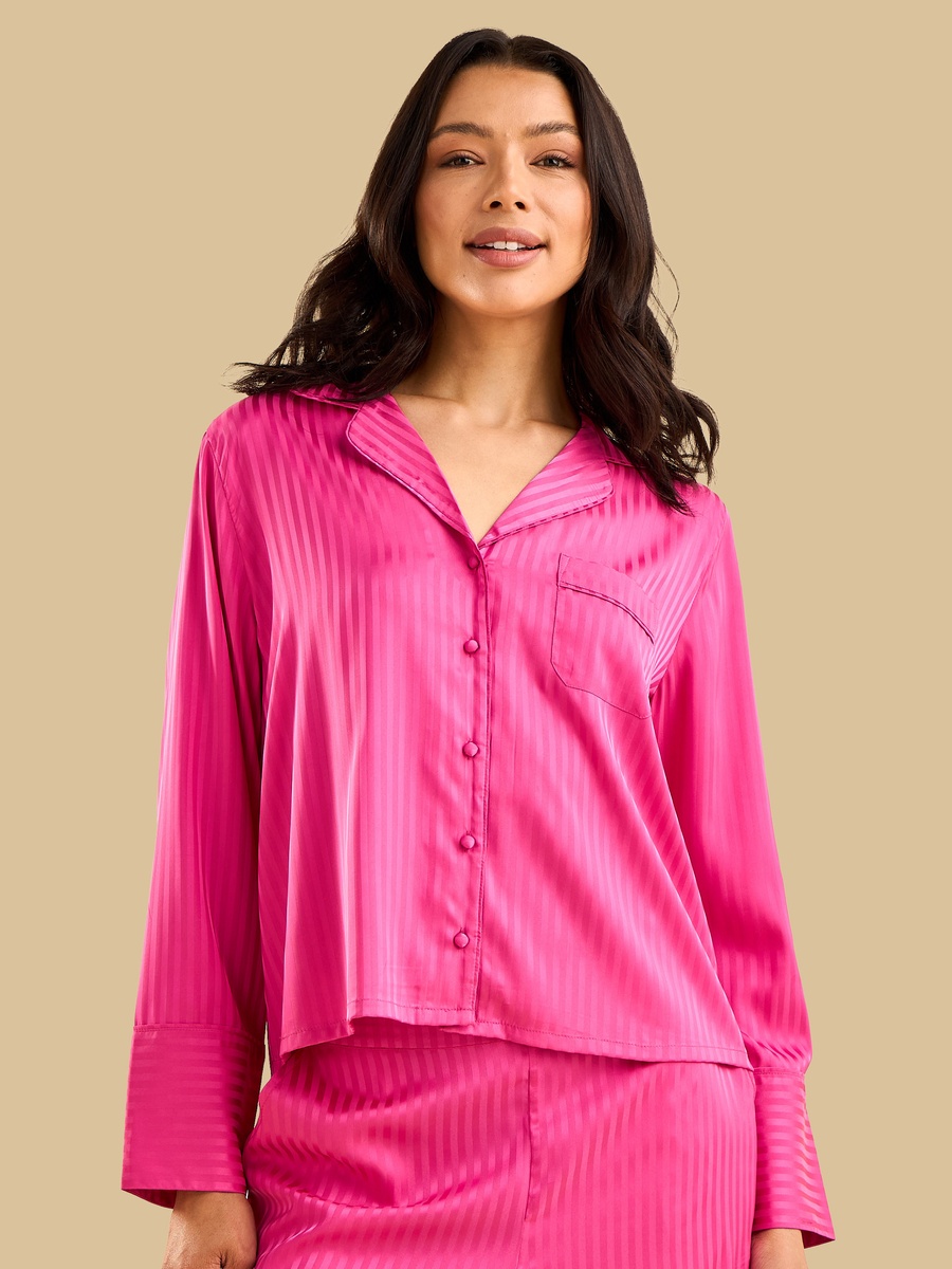 Striped Satin Pyjama Set