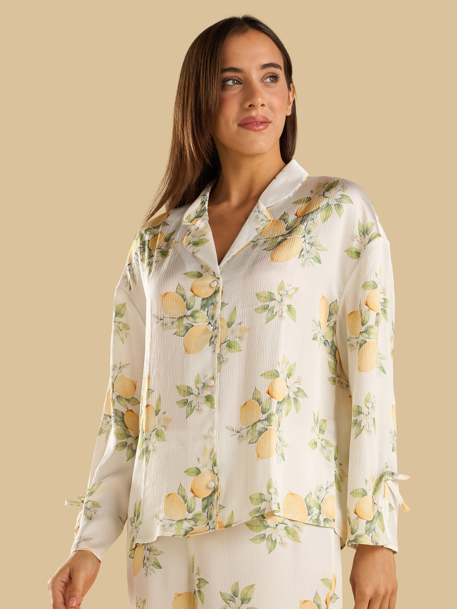 Lemon Print Pyjama Set