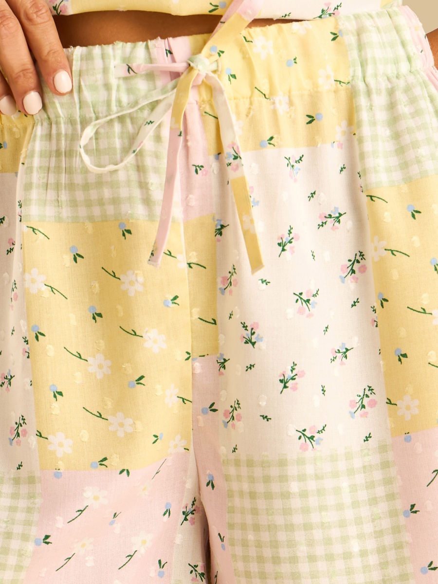 Patchwork Print Short Pyjama Set