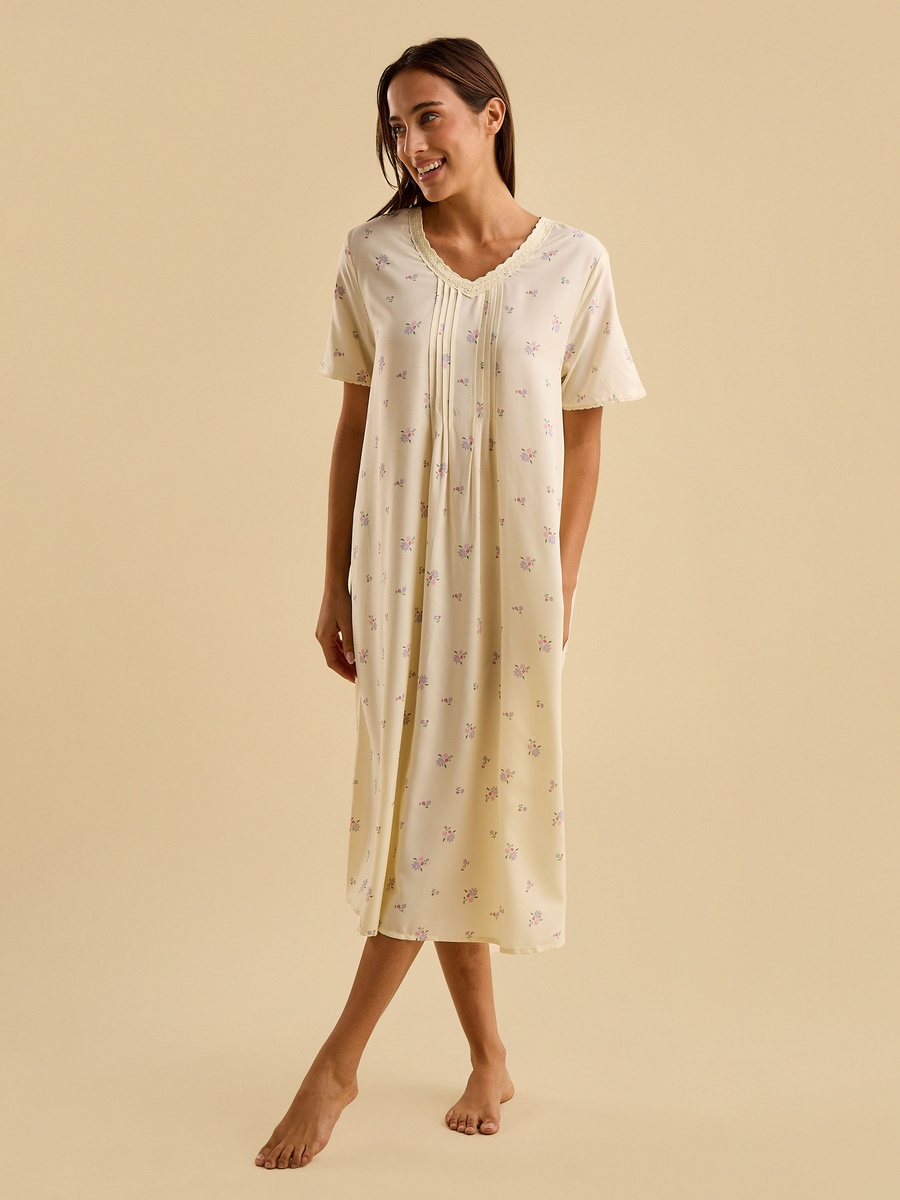 Floral Print Night Dress