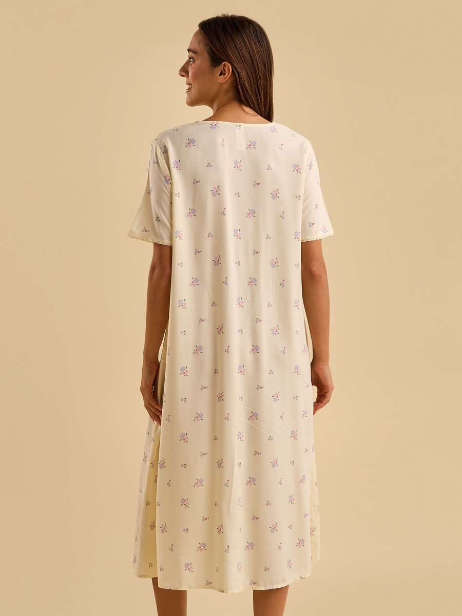 Floral Print Night Dress