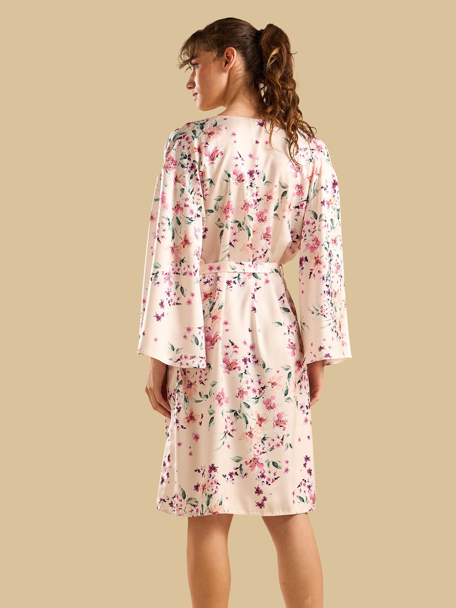 Floral Print Night Robe