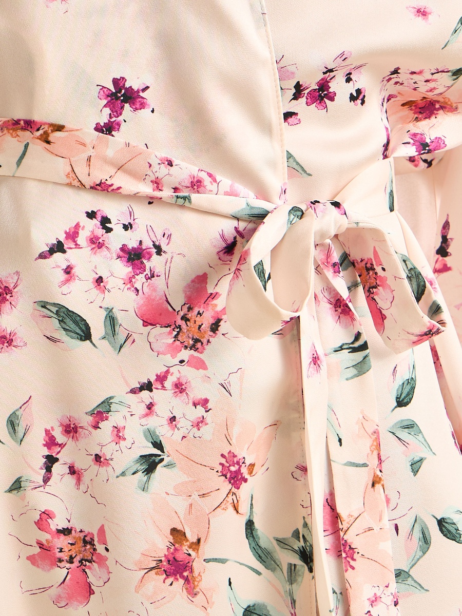Floral Print Night Robe