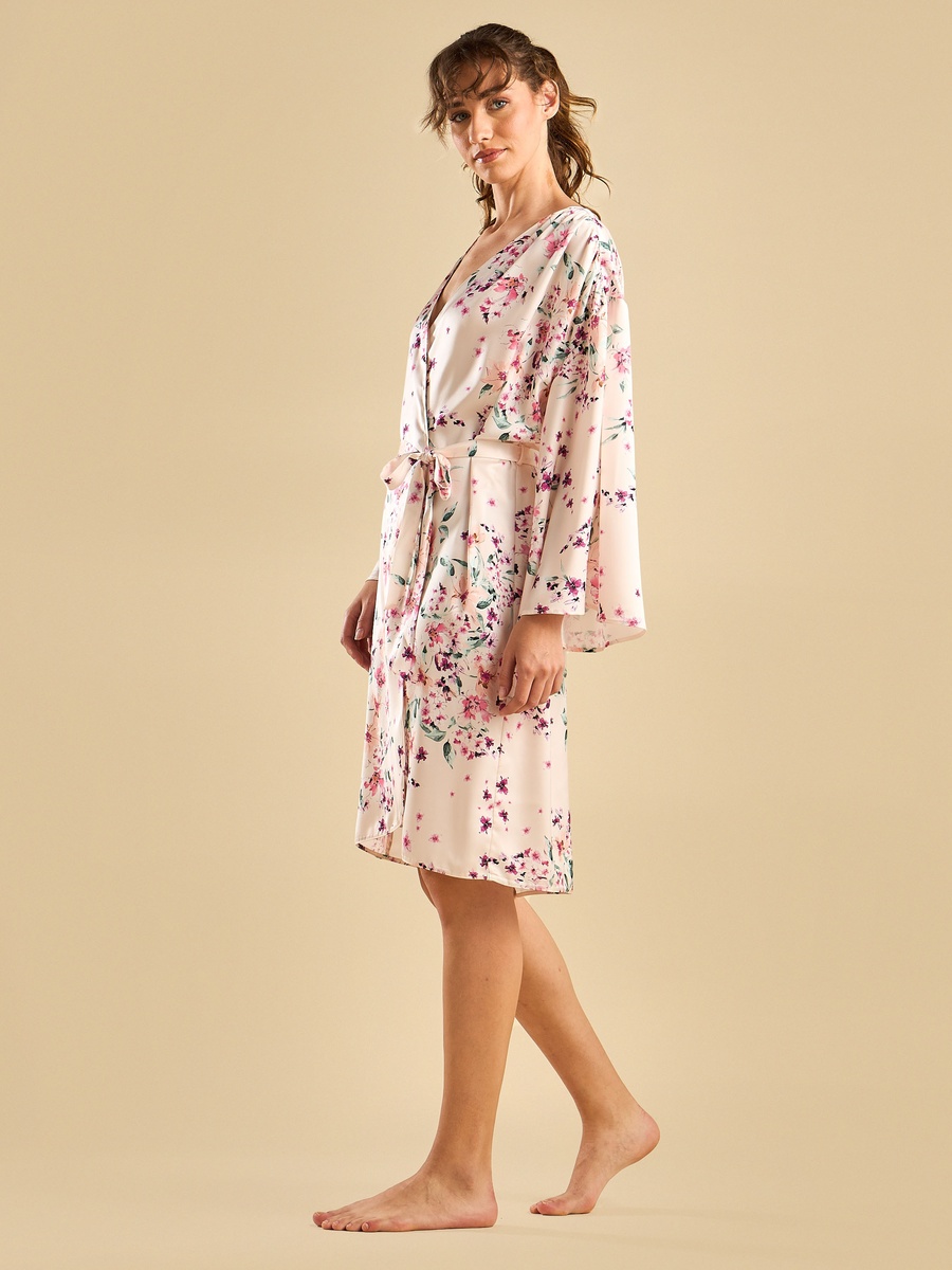Floral Print Night Robe