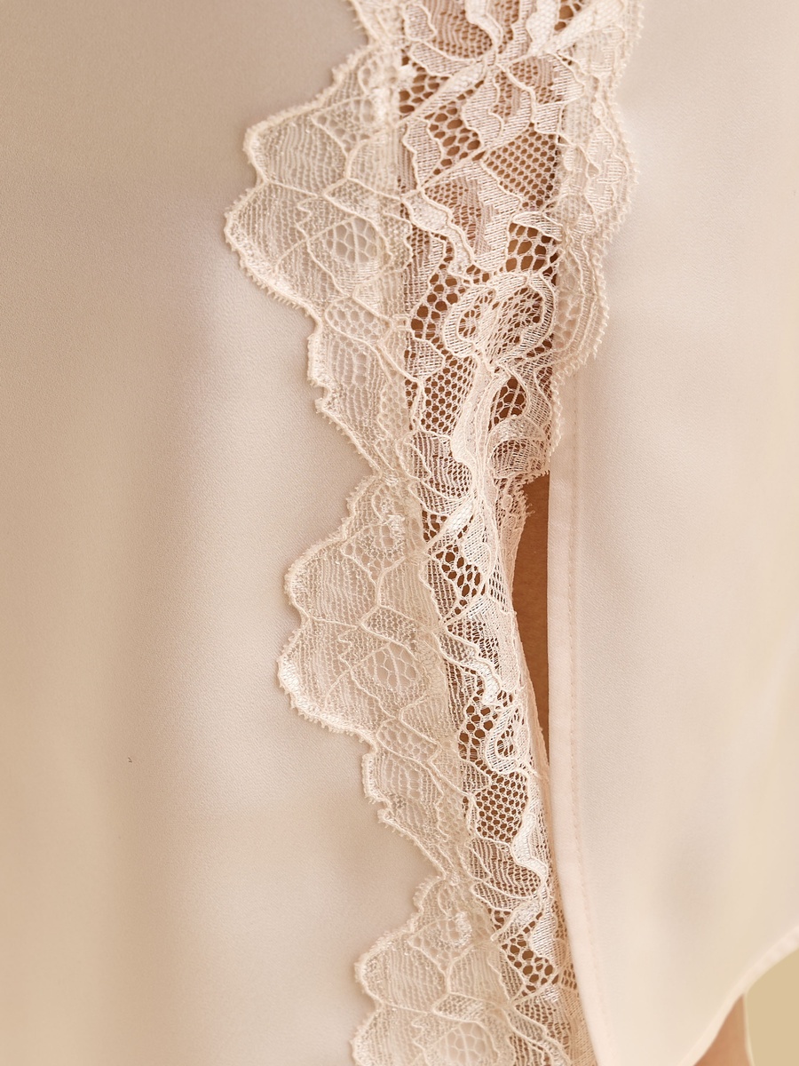 V-Neck Lace Chemise