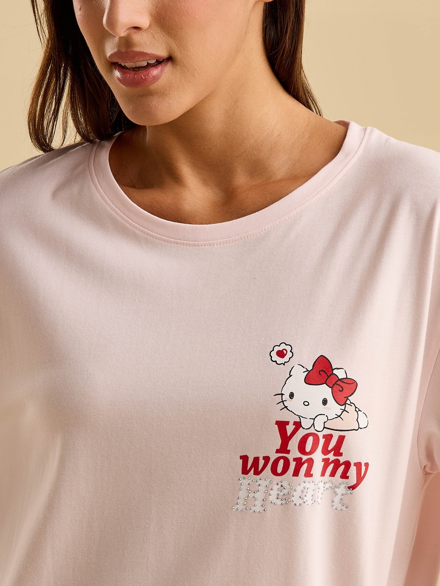 Hello Kitty Print Sleepshirt