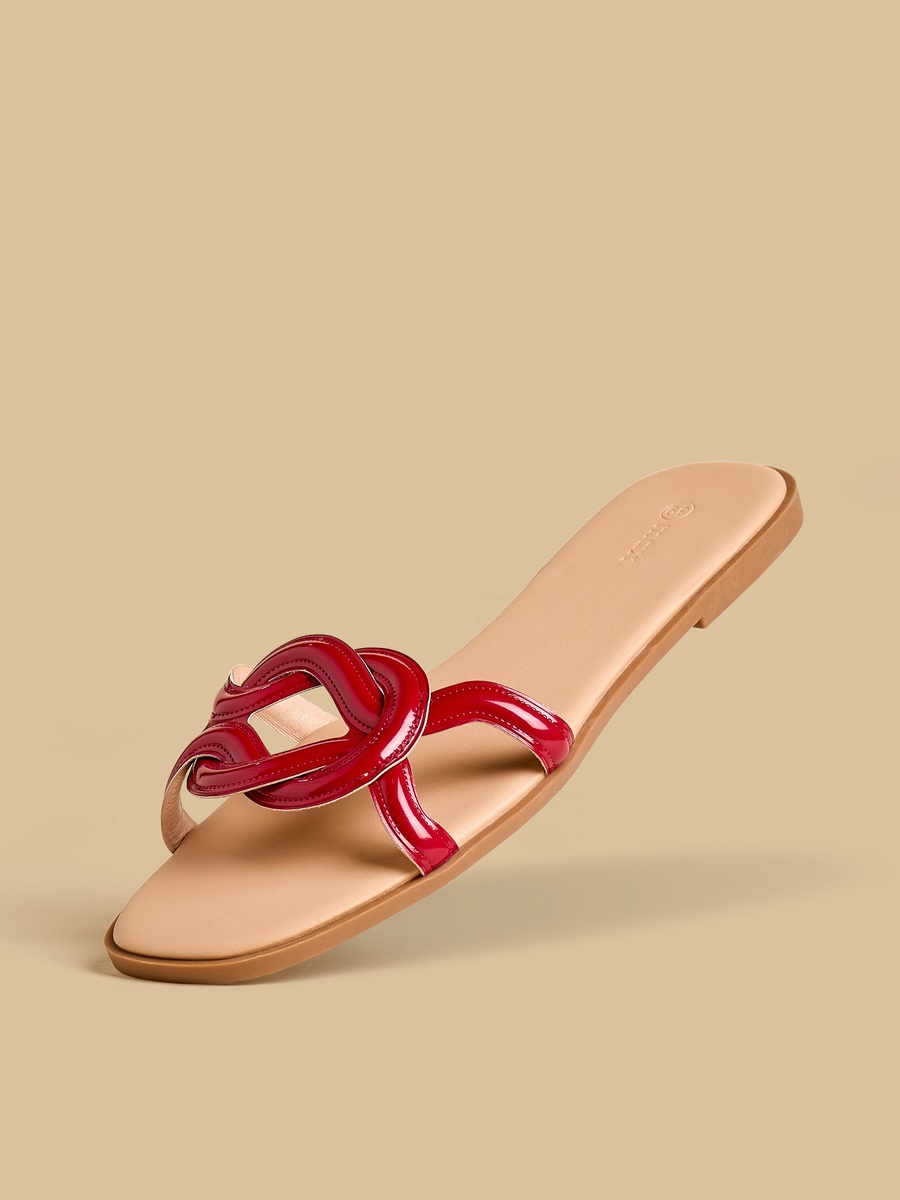 Cross Strap Flat Sandals