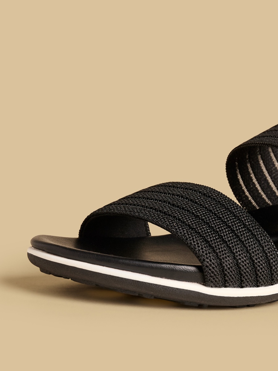 Textured Slip-On Comfort Sandals