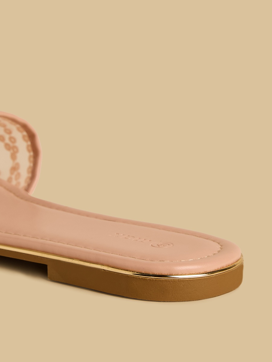 Embellished Slip-On Sandals