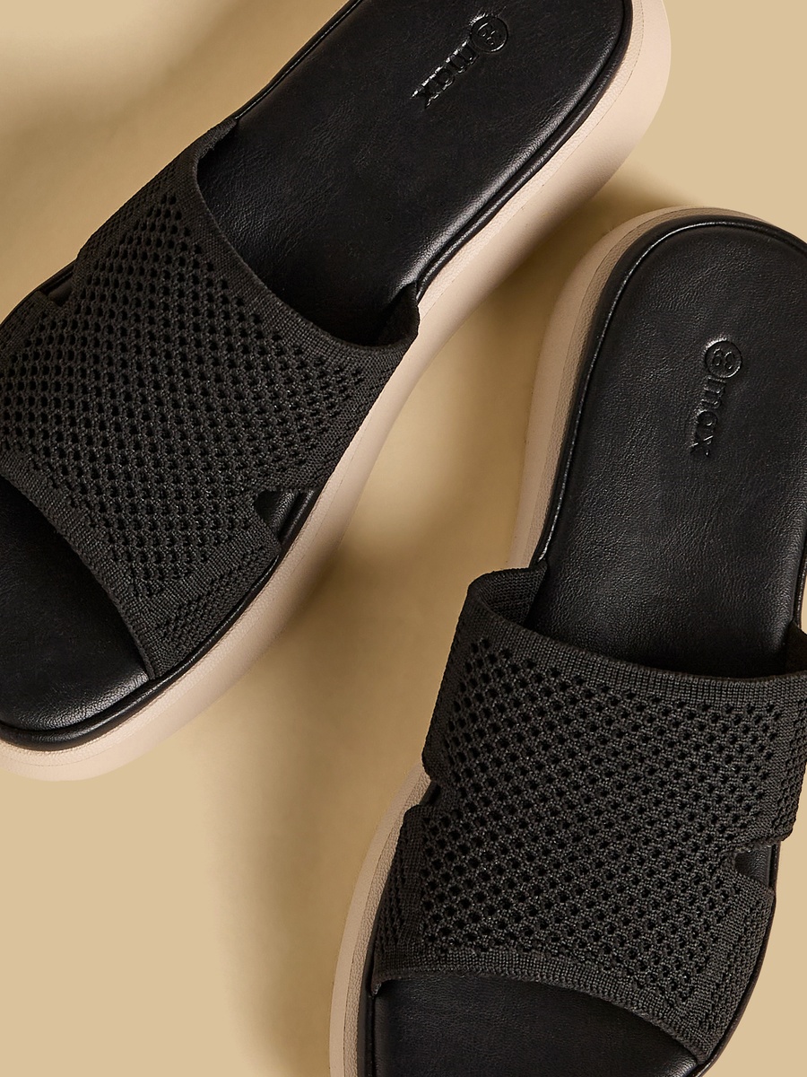 Textured Wedge Sandals