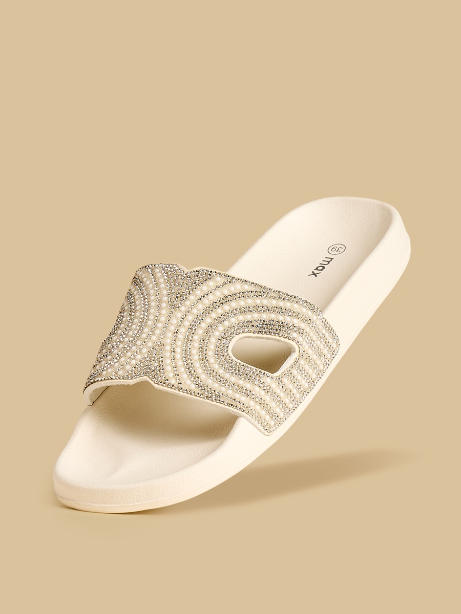 Embellished Beach Slippers