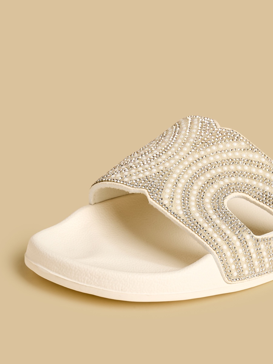 Embellished Beach Slippers