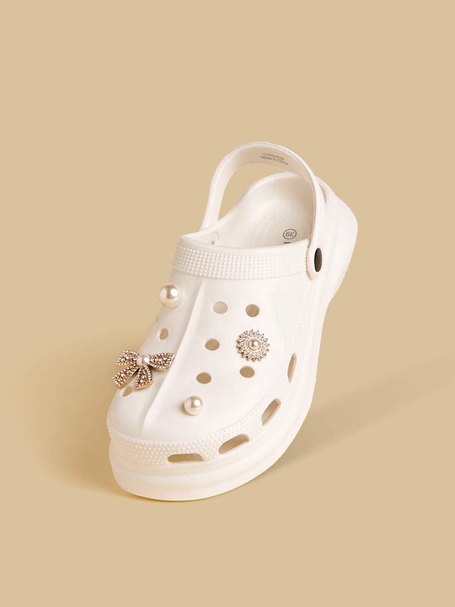 Embellished Clogs with Backstrap