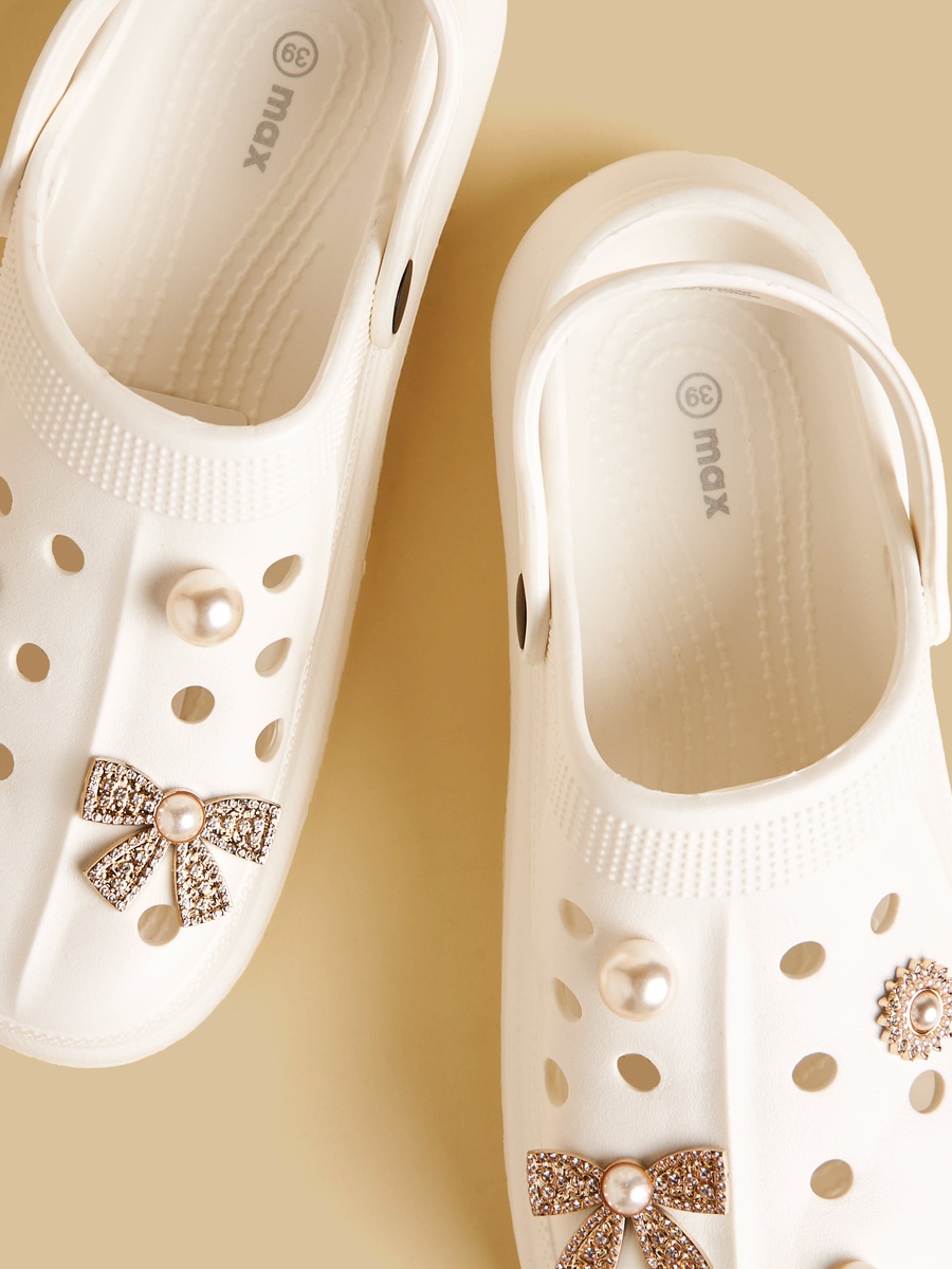 Embellished Clogs with Backstrap