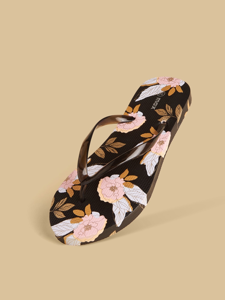 Floral Print Beach Slippers