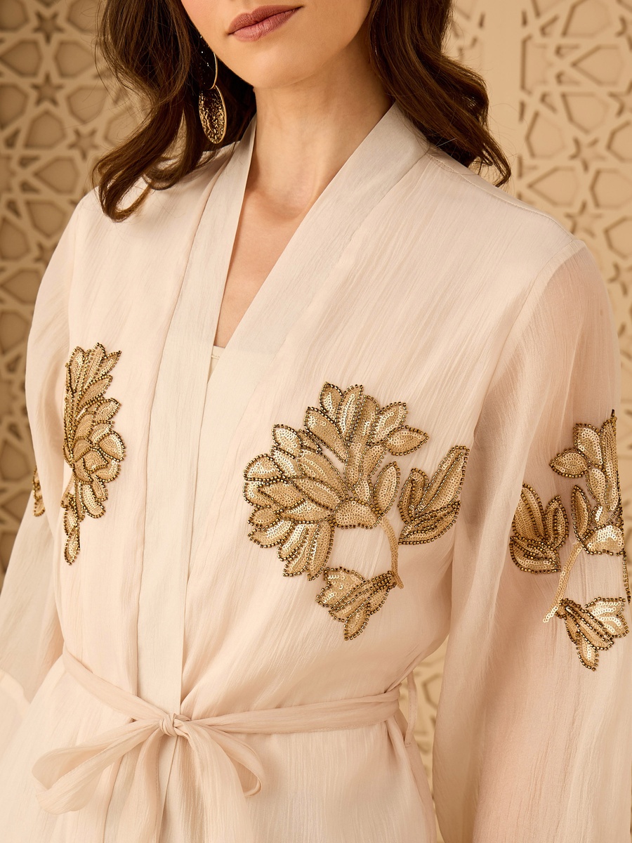 Embellished Longline Shrug