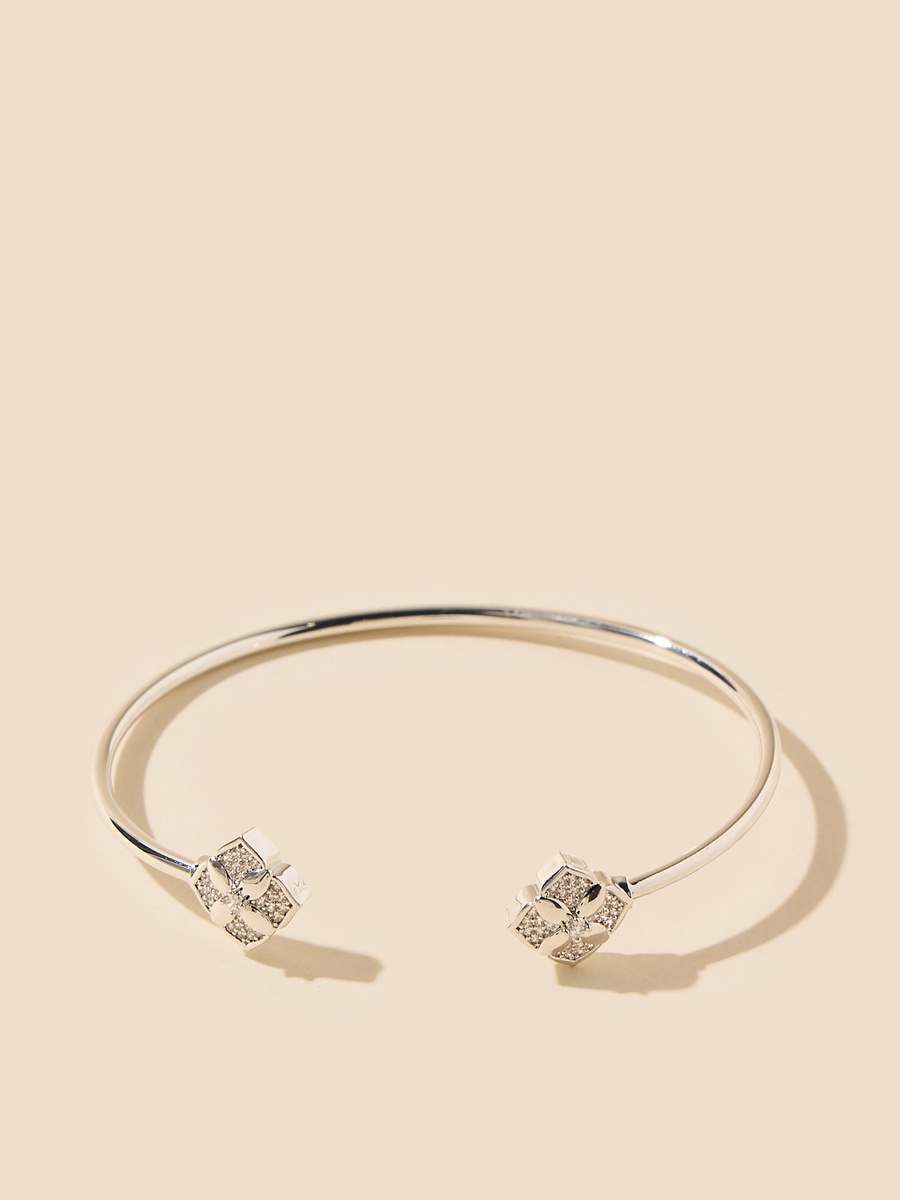 Embellished Pendant Necklace With Earrings And Cuff Bracelet