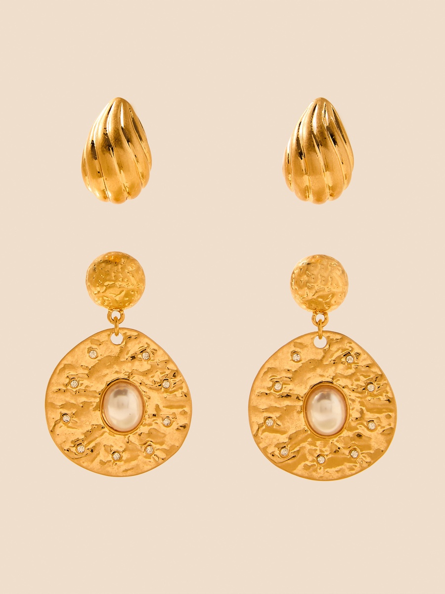 Pack of 2 - Assorted Earrings with Pushback Closure