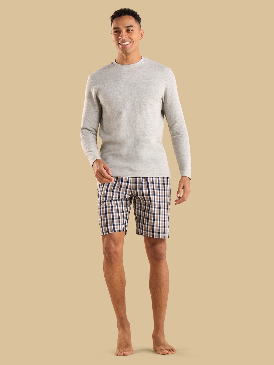 Checked Poplin Shorts