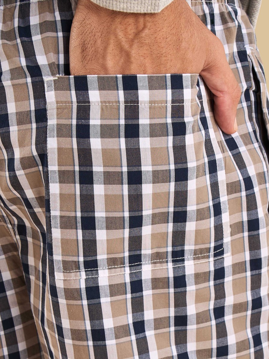 Checked Poplin Shorts