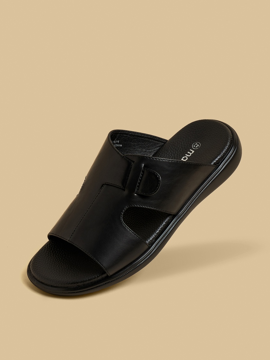 Panelled Slip-On Sandals