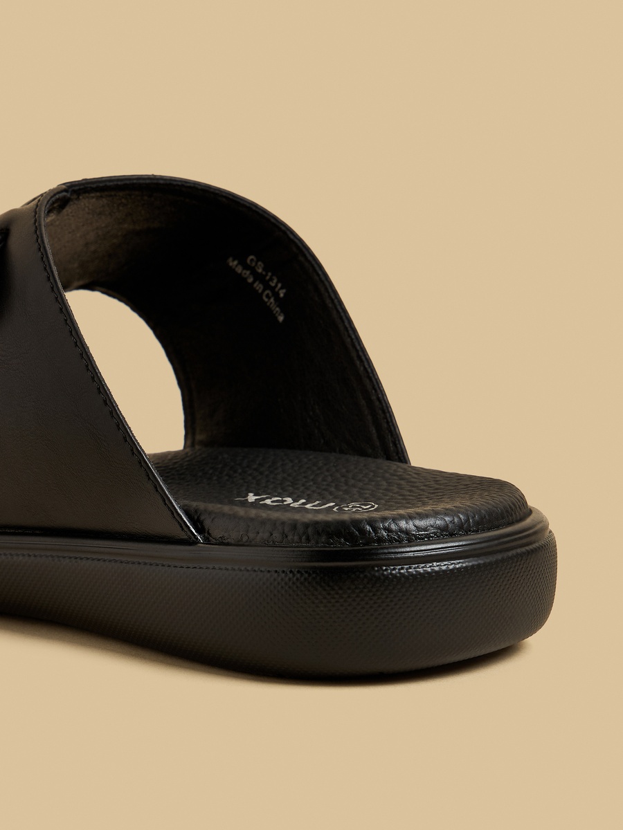 Panelled Slip-On Sandals