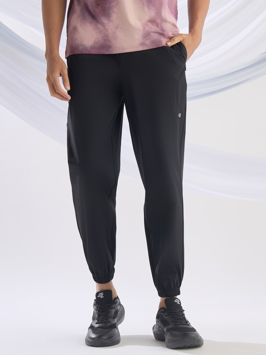 Panelled Perforated Joggers