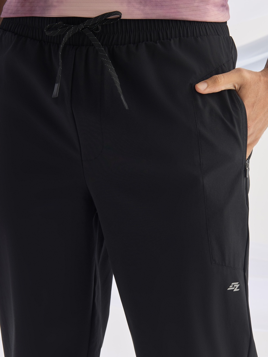 Panelled Perforated Joggers