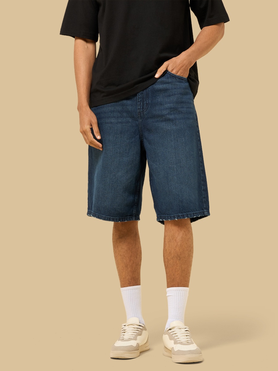 Baggy Fit Denim Shorts