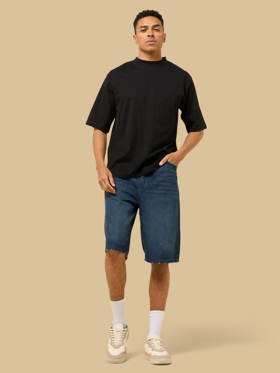 Baggy Fit Denim Shorts