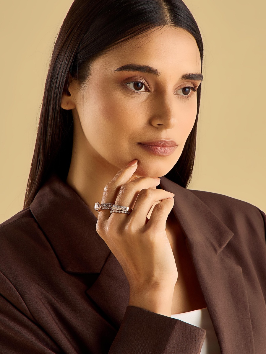 Pack Of 5 - Embellished Ring