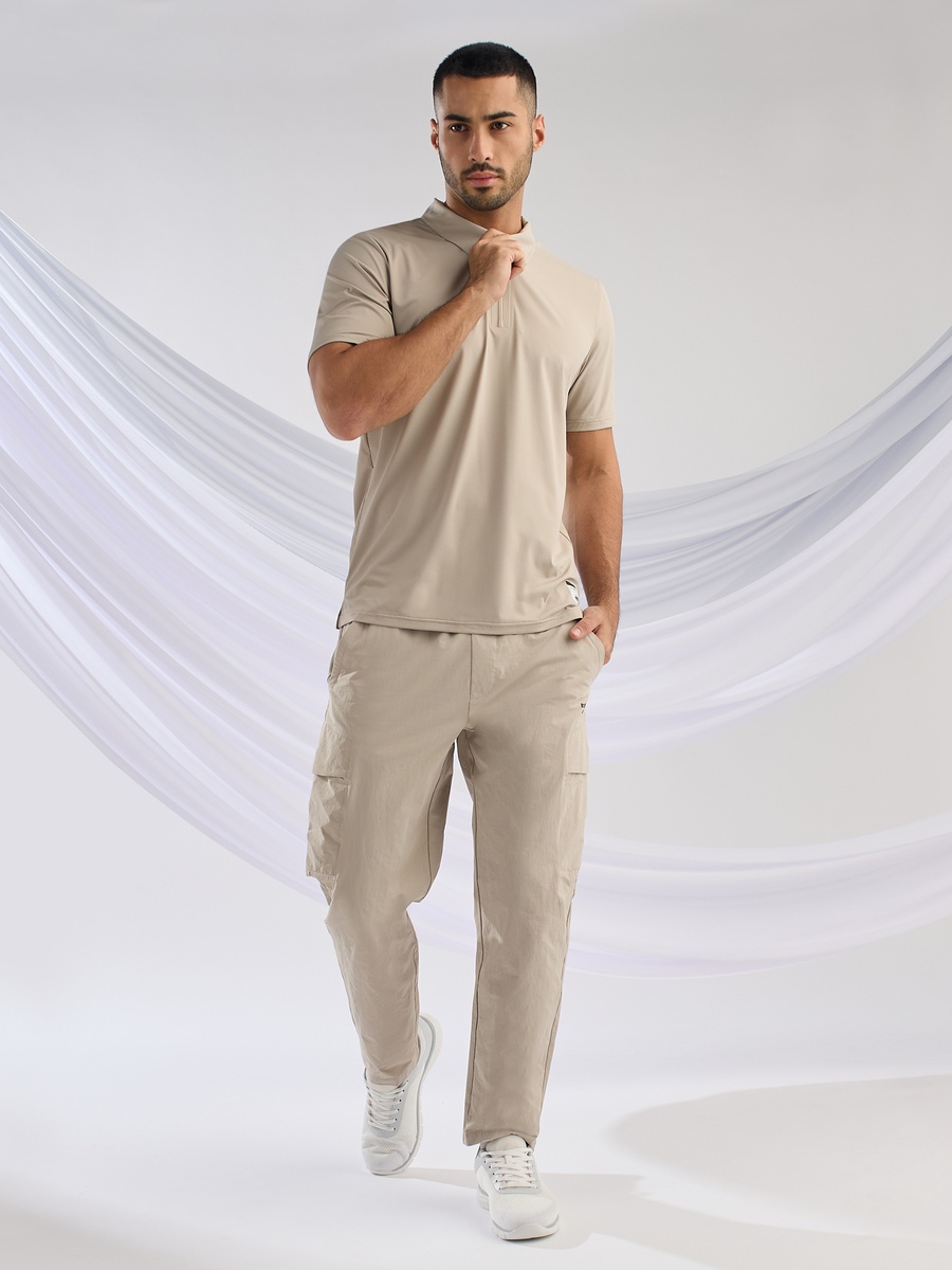 Half Zip Bonded Polo T-Shirt