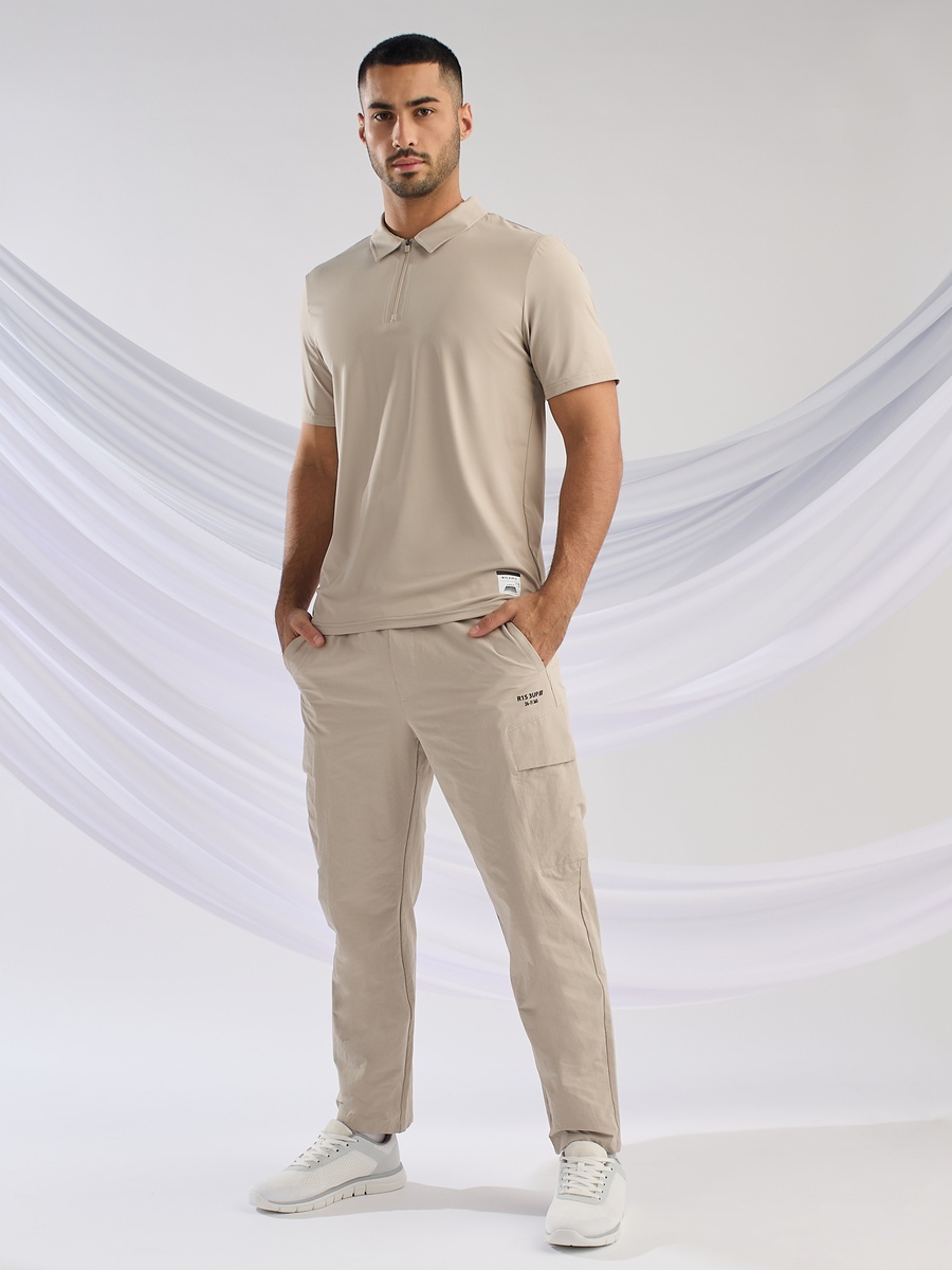 Half Zip Bonded Polo T-Shirt