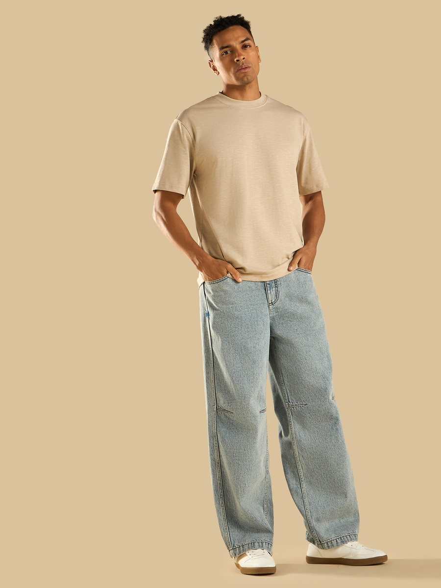 Slub Jersey Crew Neck Comfort Fit T-Shirt