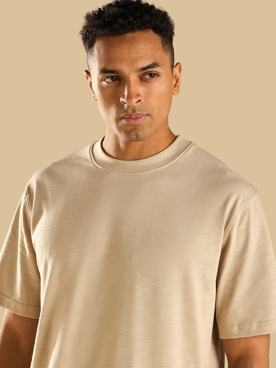 Slub Jersey Crew Neck Comfort Fit T-Shirt