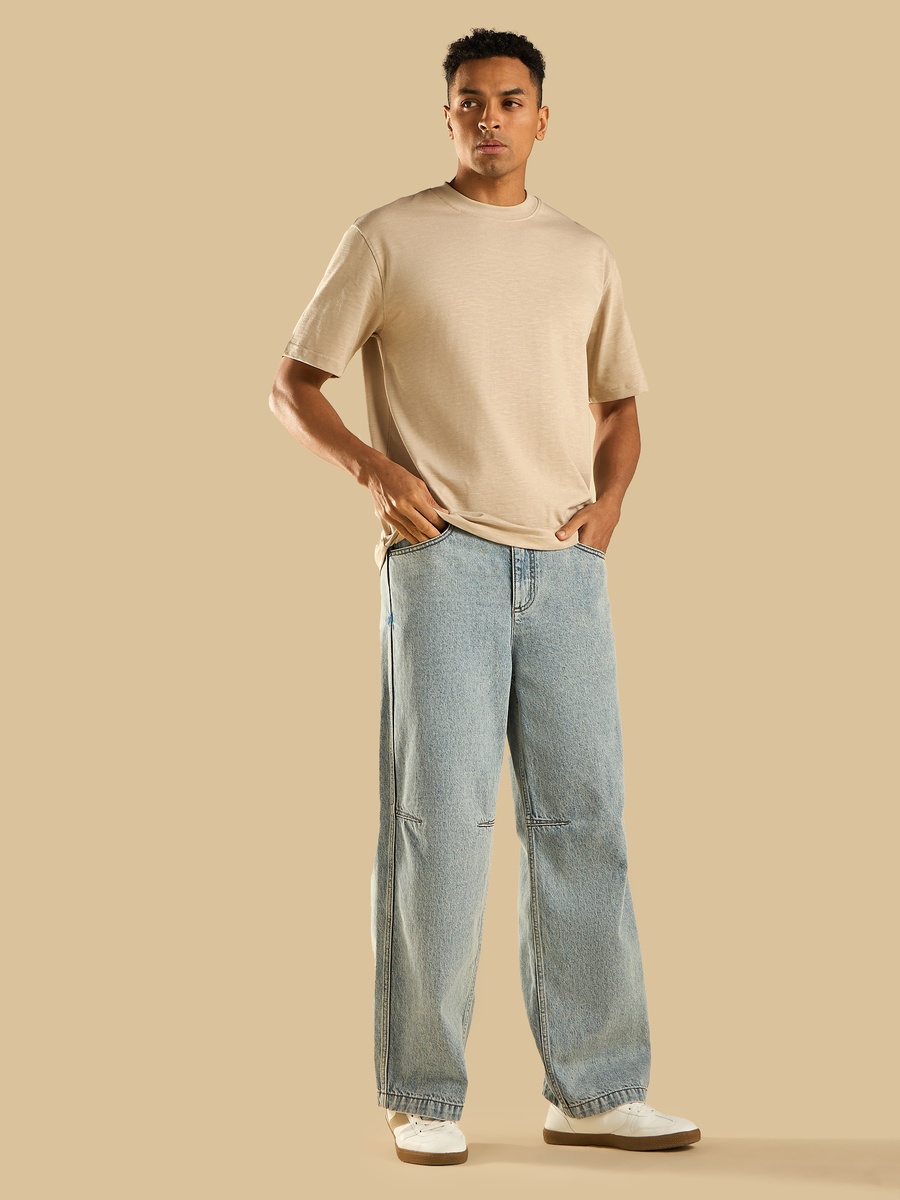 Slub Jersey Crew Neck Comfort Fit T-Shirt