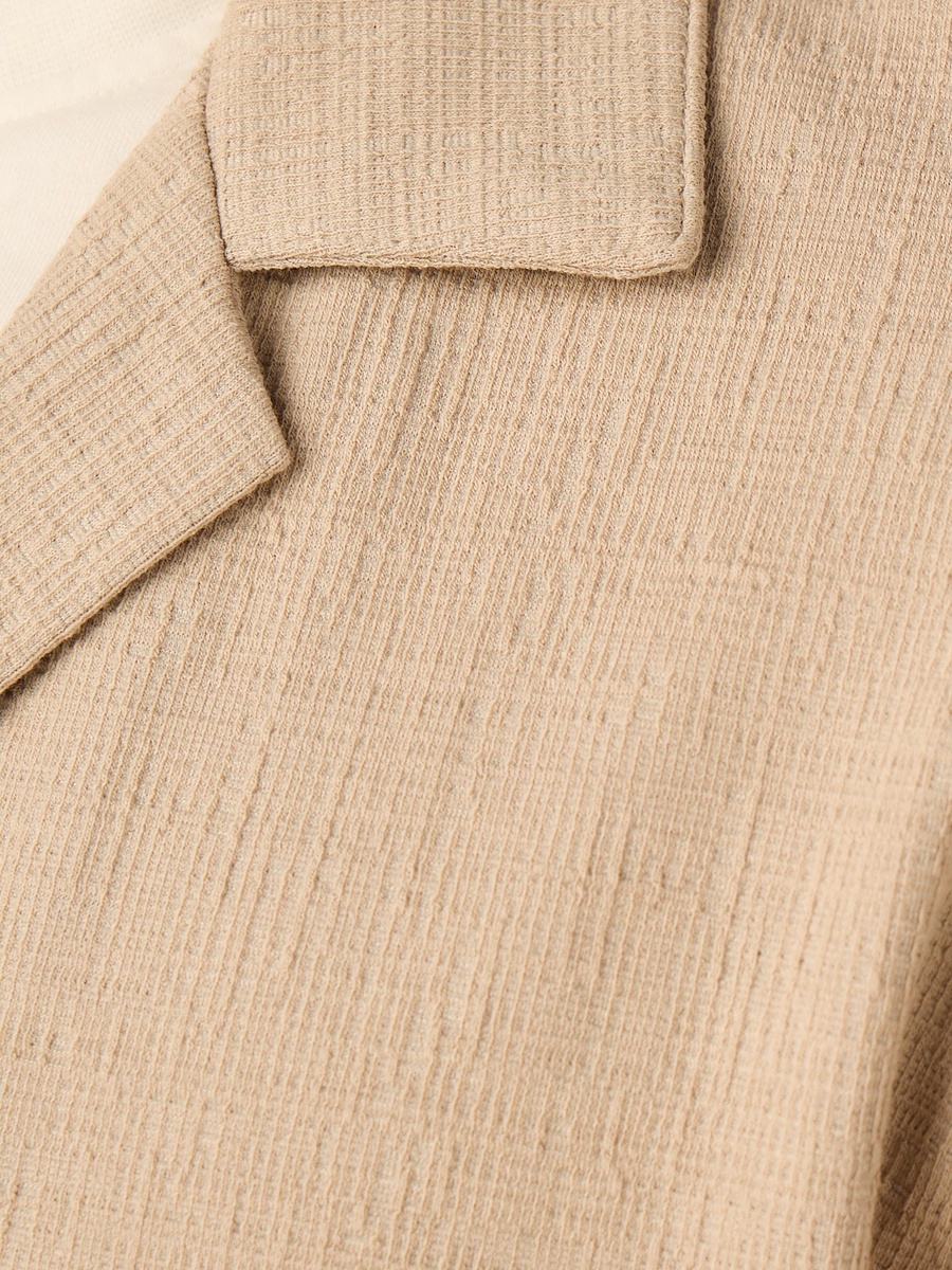 Textured Resort Collar Shirt