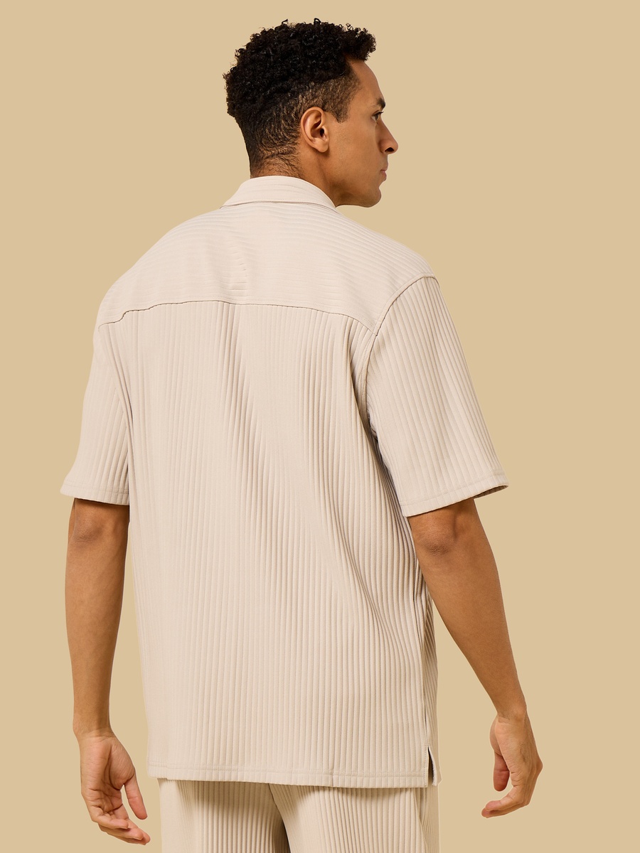 Textured Plisse Shirt