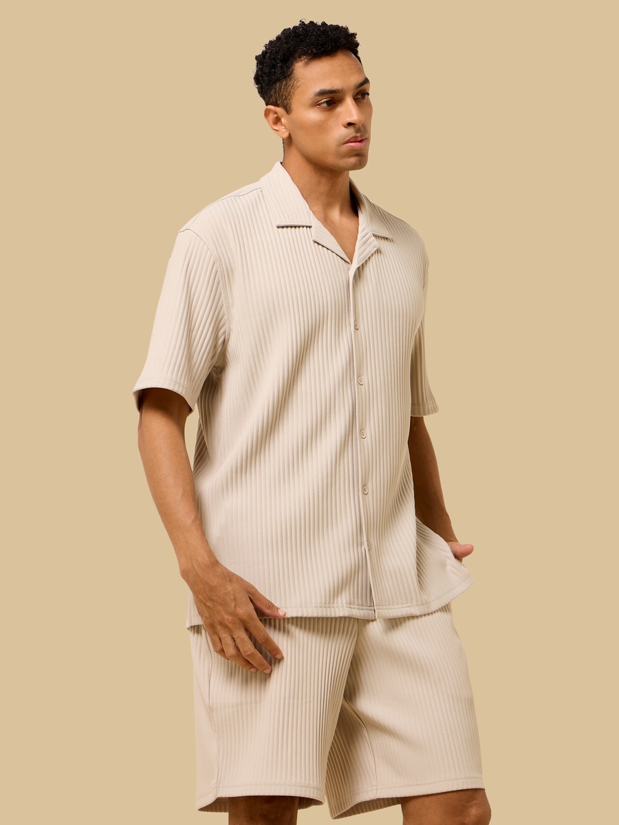 Textured Plisse Shirt