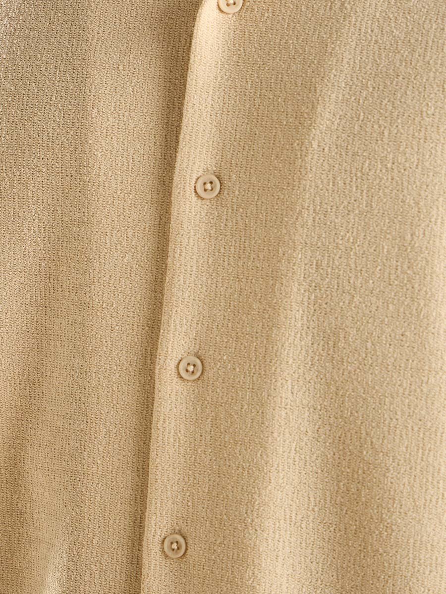 Textured Camp Collar Shirt