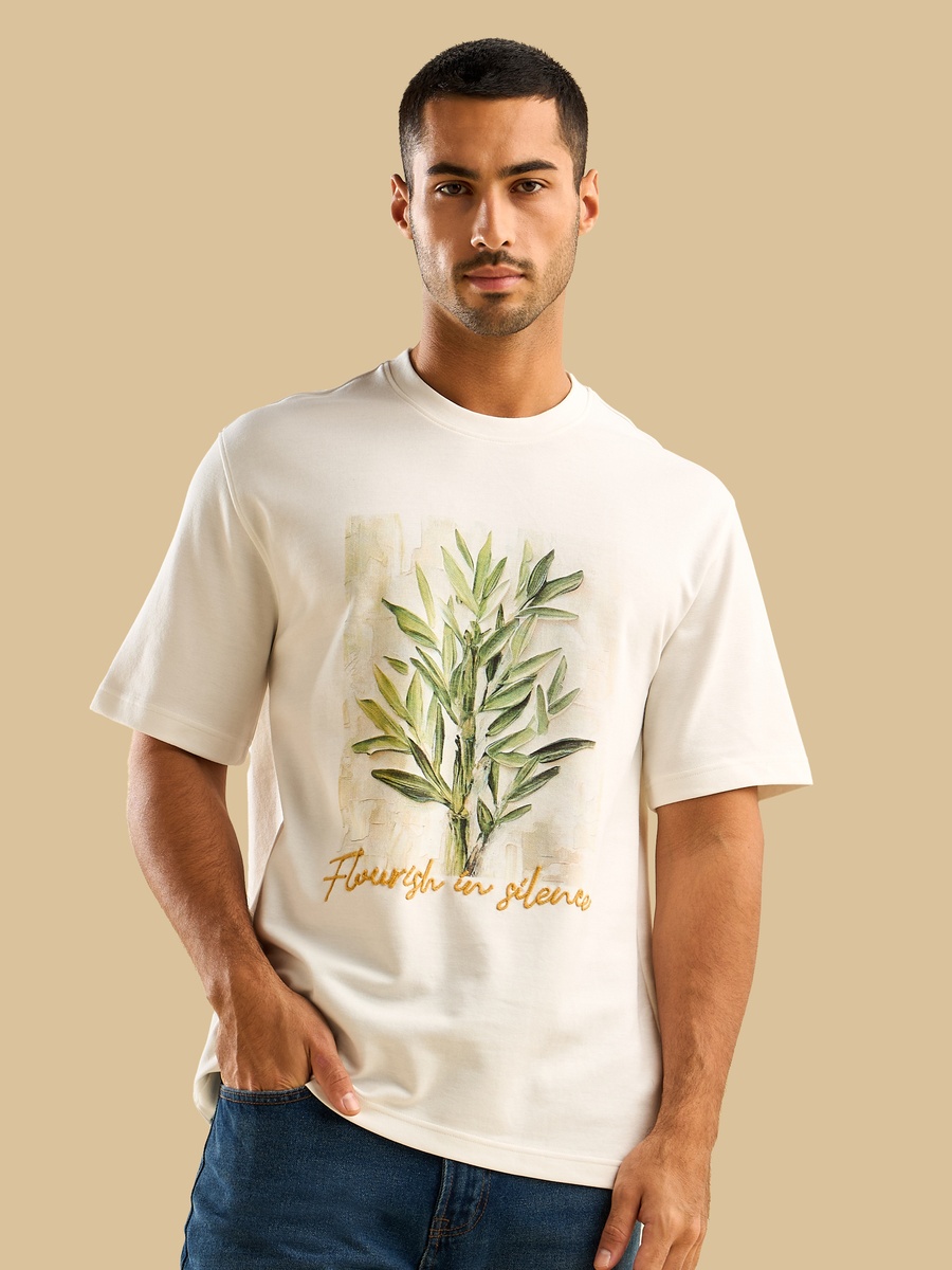 Graphic Print Interlock T-Shirt