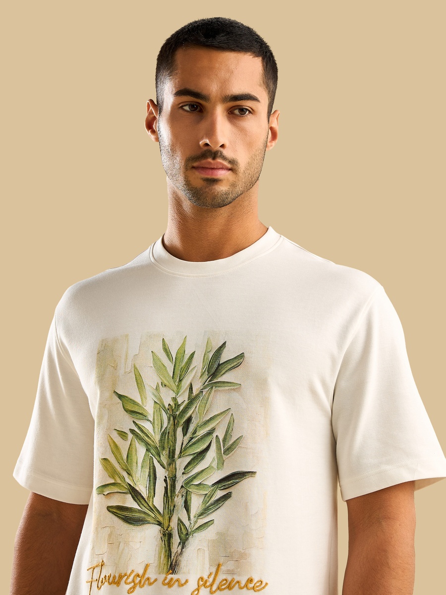 Graphic Print Interlock T-Shirt