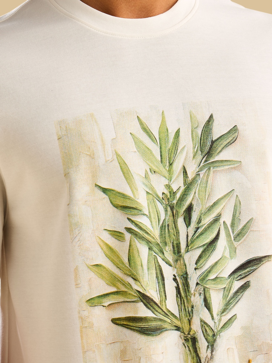 Graphic Print Interlock T-Shirt