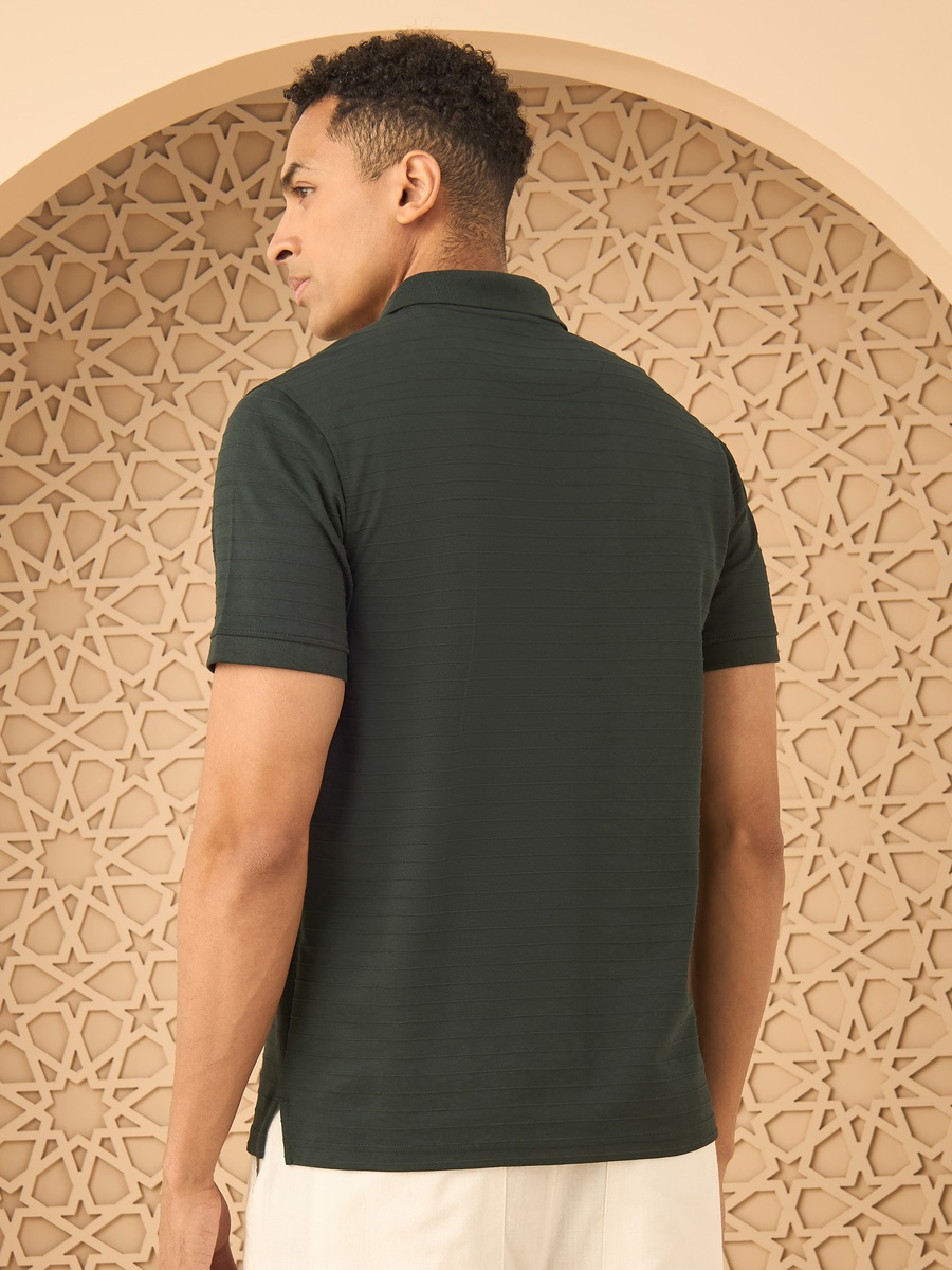 Textured Polo T-Shirt