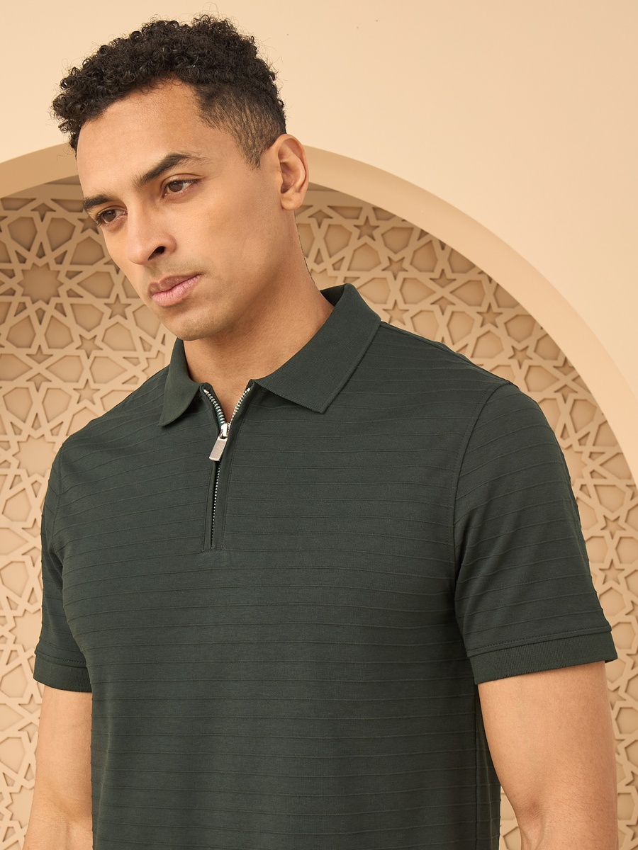 Textured Polo T-Shirt