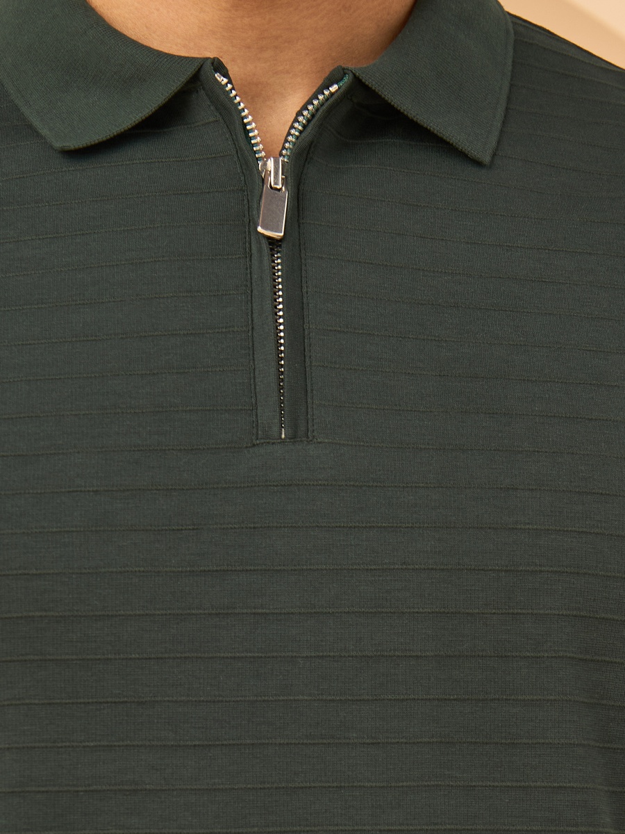Textured Polo T-Shirt