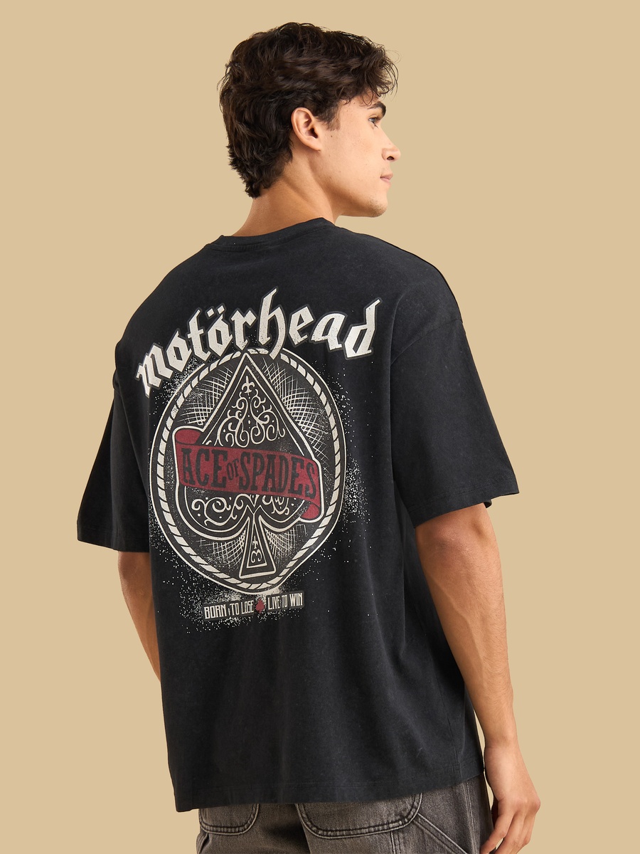 Motorhead Print Oversized Better Cotton T-Shirt
