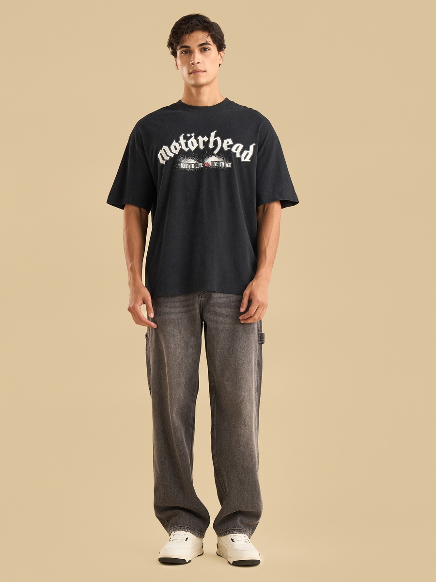 Motorhead Print Oversized Better Cotton T-Shirt